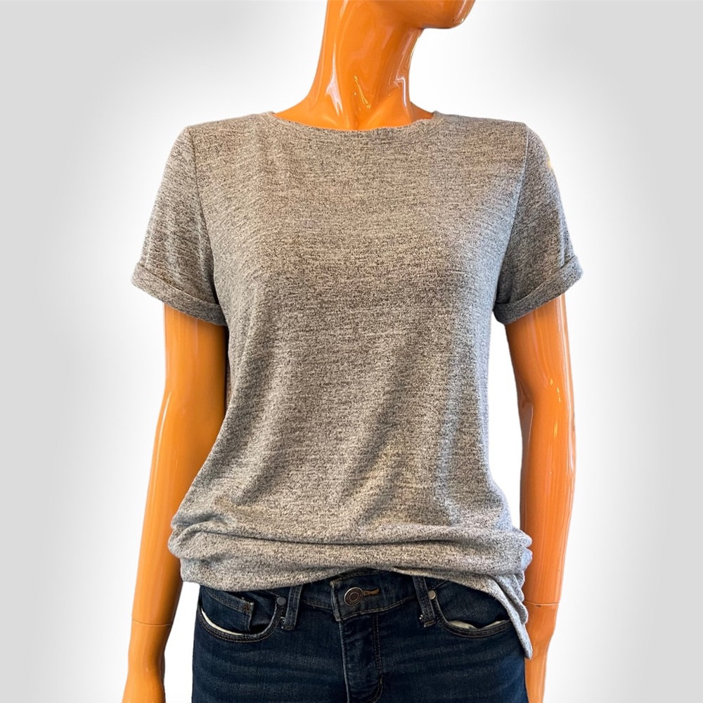 GAP Soft Heather Cuffed Sleeve Tee